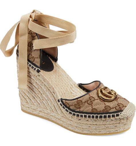 gucci espadrilles pilar|gucci espadrille wedges.